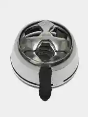 Калауд для кальяна для углей универсальный Kaloud Lotus, с крышкой, серебро, в упаковке