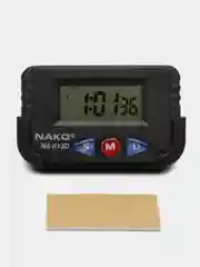 Часы электронные автомобильные 613D (время, дата, будильник, секундомер) для салона авто