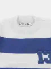 Джемпер детский Kaftan, цвет бело-синий, размер 32