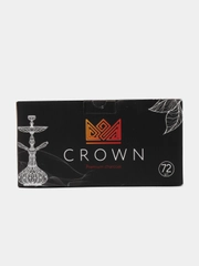 Уголь для кальяна Crown кокосовый, кубики 25 мм по 12, 18 и 72 шт в фирменной упаковке