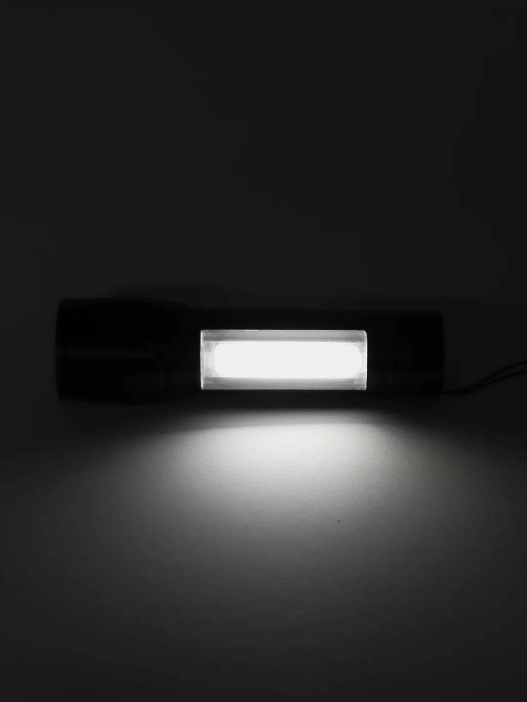 Светодиодный фонарь, карманный, с боковым освещением, USB зарядка в кейсе
