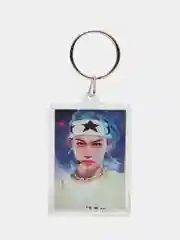 Пудровый брелок кпоп Стрей Кидс, Stray Kids, K-pop, lpop, skzoo,айдол, акриловый, брелок на ключи