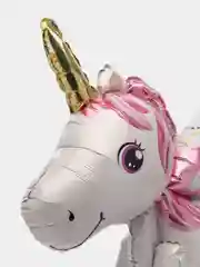 Коралловый воздушный шар-фигура на подставке, Радужный единорог, надувается воздухом