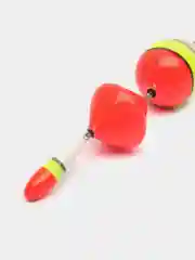 Алый поплавок зимний точеный из бальсы, дерево, рыболовный, зимний
