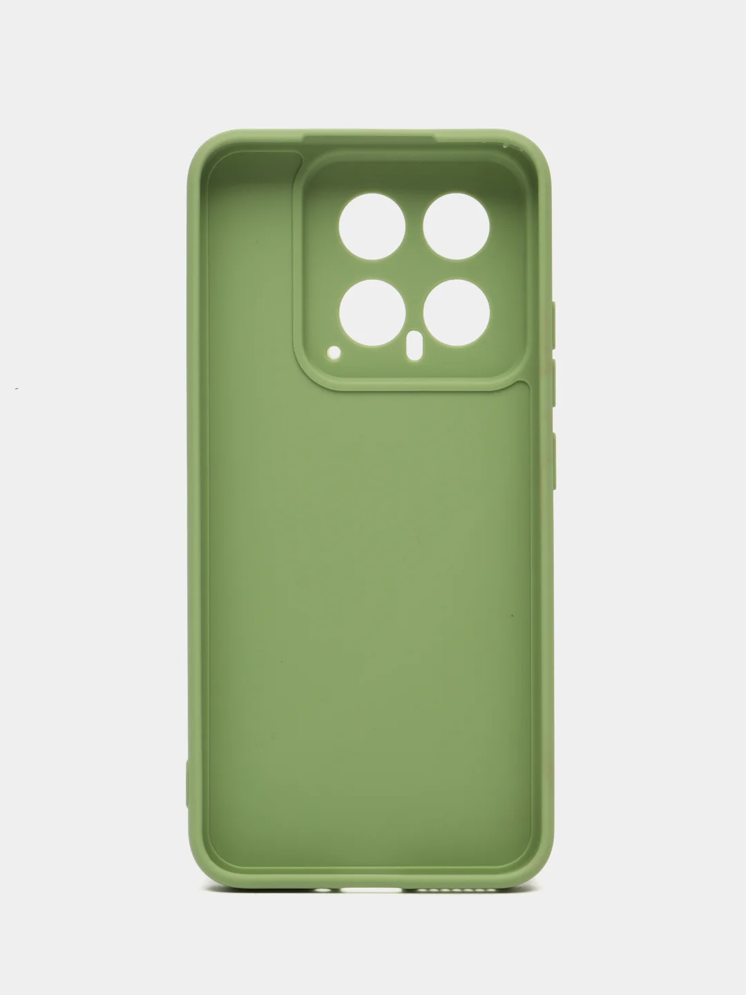 Зеленый чехол для Xiaomi 14 ( Сяоми 14 ) силиконовый , прозрачный