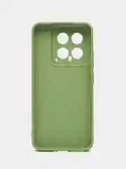 Зеленый чехол для Xiaomi 14 ( Сяоми 14 ) силиконовый , прозрачный