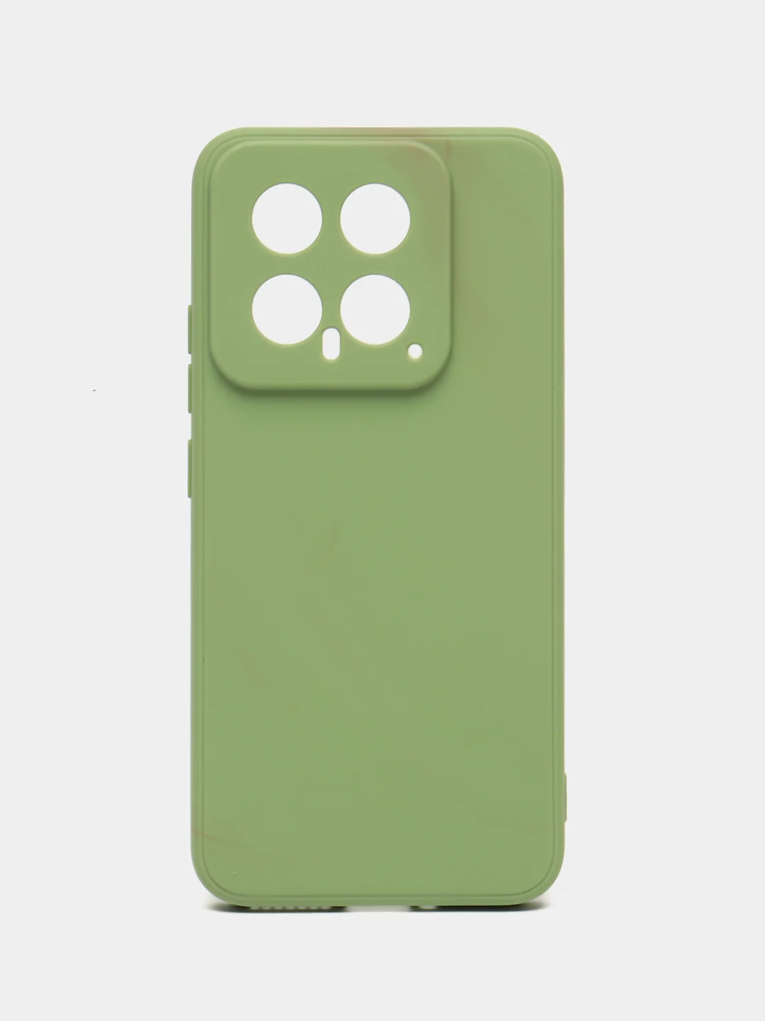Зеленый чехол для Xiaomi 14 ( Сяоми 14 ) силиконовый , прозрачный