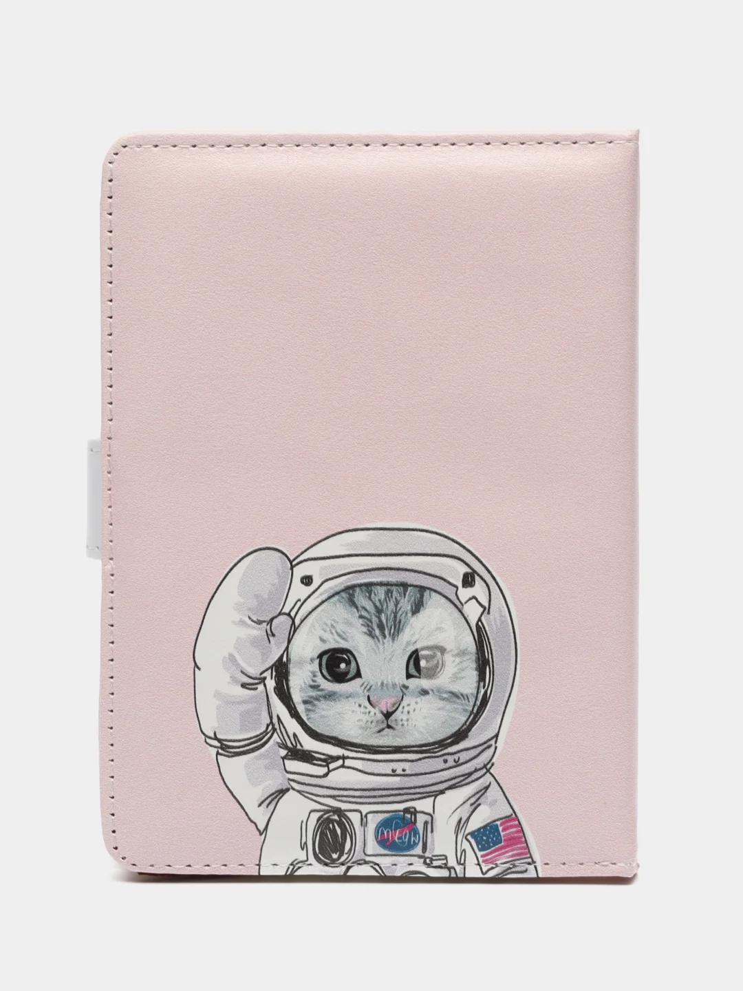 Розовый записная книжка А6, 10,5X14,5см, 80л., "Крутые котики", тв обл с порол, искус кожа, магнит