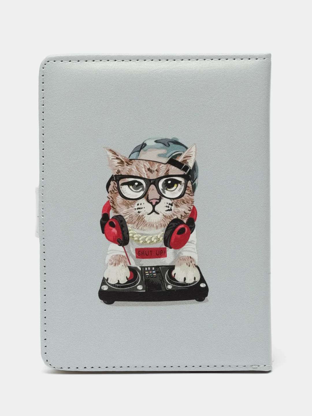 Розовый записная книжка А6, 10,5X14,5см, 80л., "Крутые котики", тв обл с порол, искус кожа, магнит