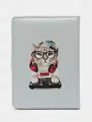 Розовый записная книжка А6, 10,5X14,5см, 80л., "Крутые котики", тв обл с порол, искус кожа, магнит