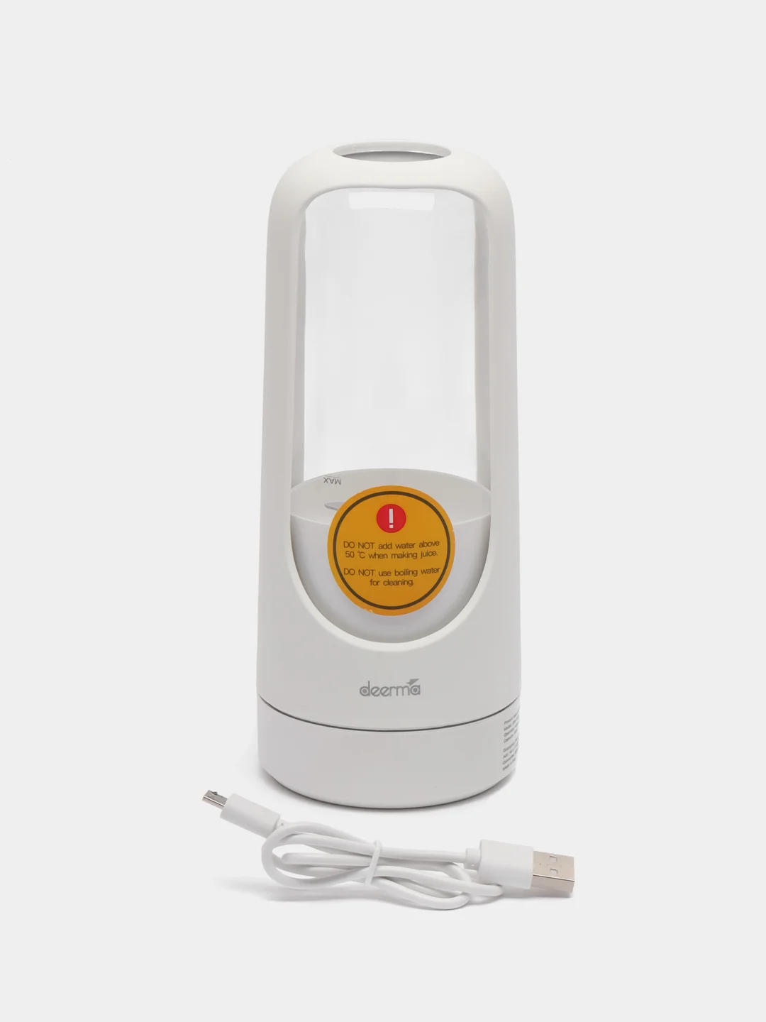 Белый портативный блендер Deerma Portable Electric Juicer DEM-NU30