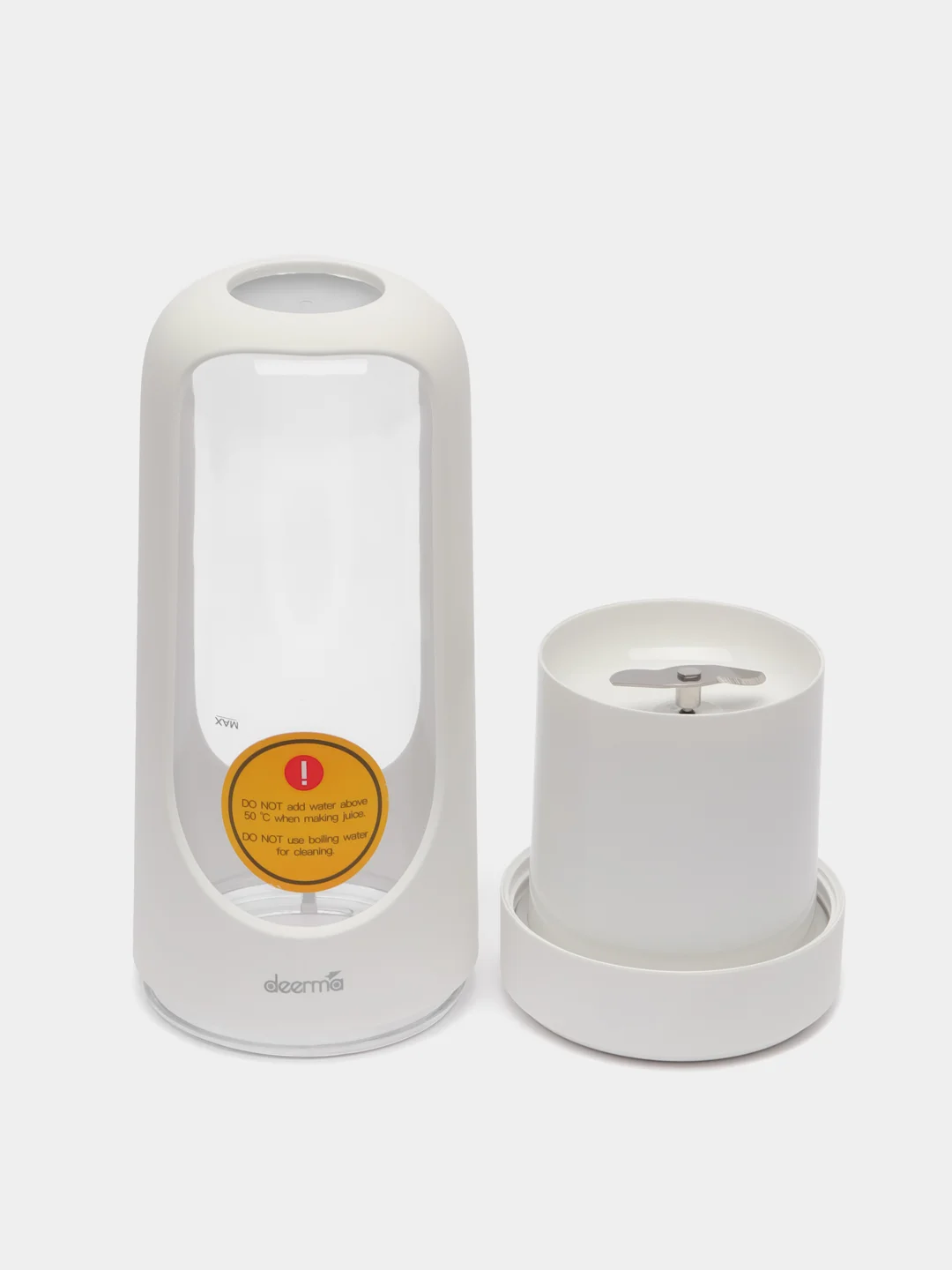 Белый портативный блендер Deerma Portable Electric Juicer DEM-NU30