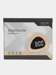 Будильник электронный, 13,5x11x6,5 см, USB, пластик, белый