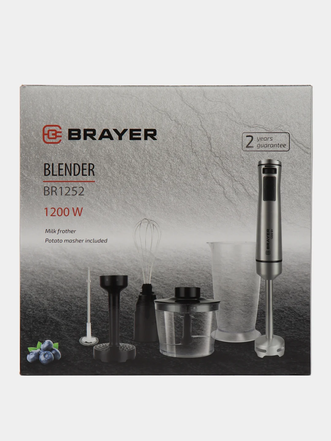 Блендер погружной  BRAYER BR1252, 1200 Вт