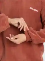 Бордовый пижама женская утепленная