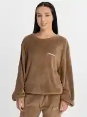 Карамельный пижама женская утепленная