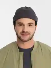 Серый кепка без козырька "Докер"