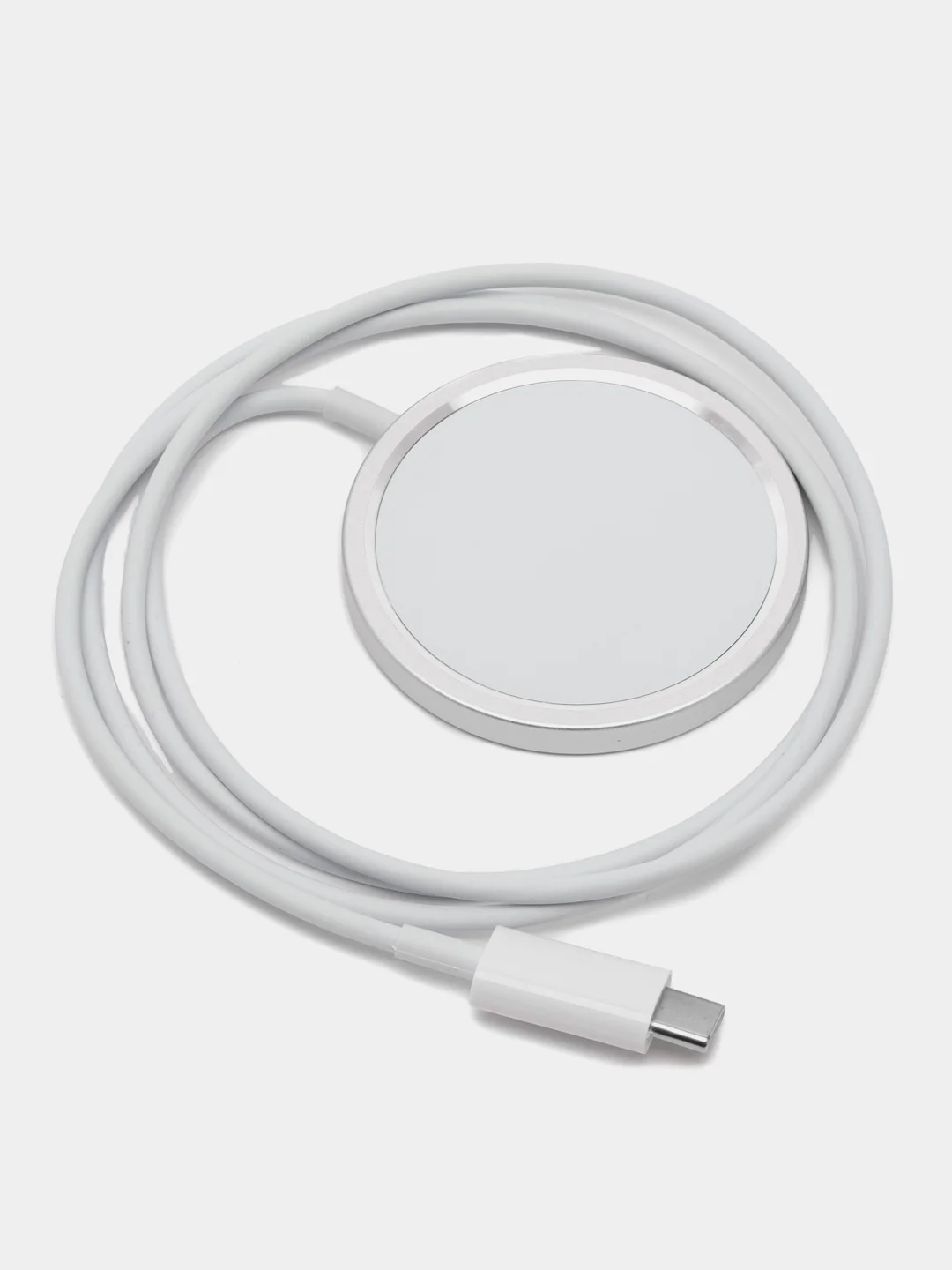 Белый беспроводная зарядка MagSafe для всех типов устройств с поддержкой беспроводной зарядки