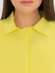 Желтый женский КОСТЮМ ТРОЙКА С ШОРТАМИ