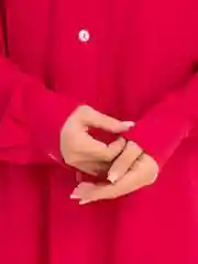 Красный женский КОСТЮМ ТРОЙКА С ШОРТАМИ