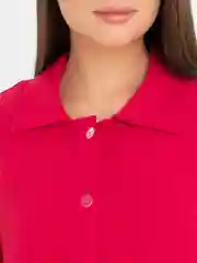 Красный женский КОСТЮМ ТРОЙКА С ШОРТАМИ
