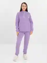 Лавандовый женский костюм двойка утепленный на флисе
