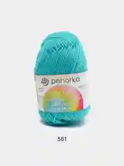 Бирюзовый пряжа Пехорка Детская новинка, 100% акрил, 50 г, 200 м