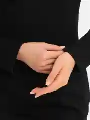 Черный платье женское, мини, с разрезом