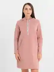 Розовый платье женское трикотажноое, худи