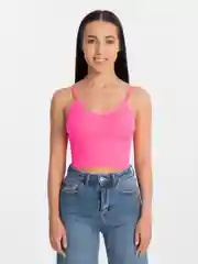 Розовый женский топ