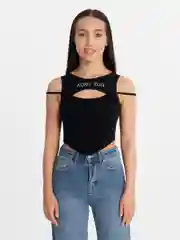 Черный женский топ