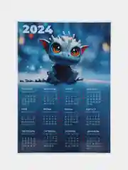 Индиго календарь 2024, настенный календарь, календарь с приколом, прикольный календарь