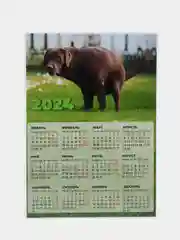 Лесной зеленый календарь 2024, настенный календарь, календарь с приколом, прикольный календарь