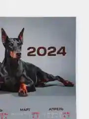 Лесной зеленый календарь 2024, настенный календарь, календарь с приколом, прикольный календарь