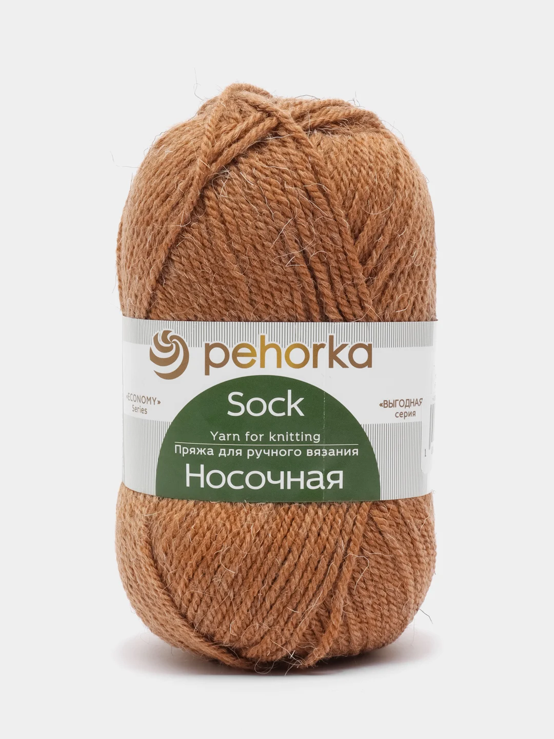 Бронзовый пряжа Пехорка Носочная 50% шерсть, 50% акрил 100г, 200м