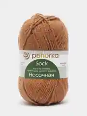 Бронзовый пряжа Пехорка Носочная 50% шерсть, 50% акрил 100г, 200м