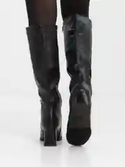 Черный сапоги женские, зимние