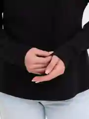 Угольный лонгслив женский