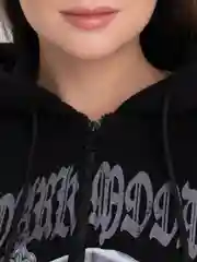 Белый худи оверсайз с капюшоном, с принтом