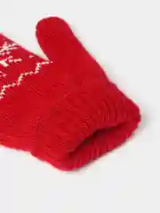 Варежки женские, цвет красный, размер 18