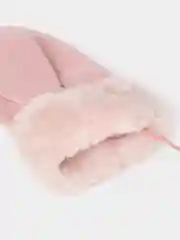 Конфетный варежки женские зимние с меховым подкладом