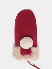 Красный варежки женские зимние с меховым подкладом
