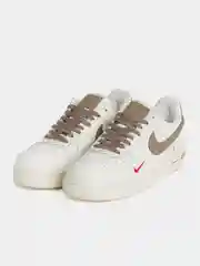 Бежевый кроссовки женские с логотипом Nike Air Force 1 low