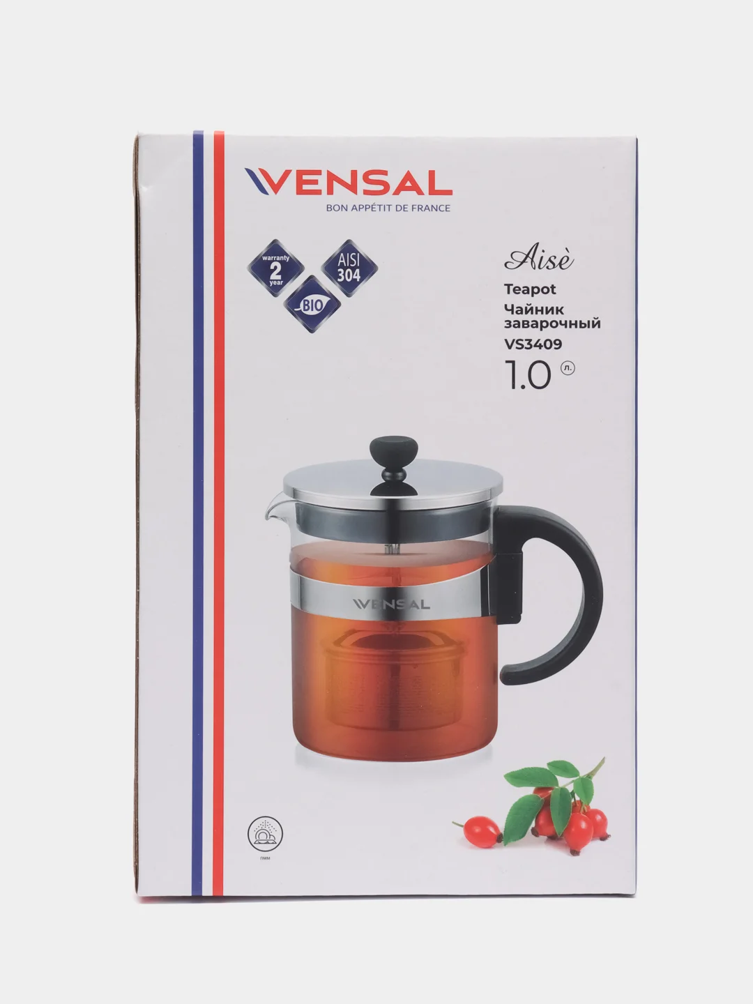 Чайник заварочный Aise 1,0 л Vensal VS3409