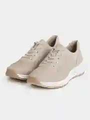 Бежевый кроссовки женские Rieker из натуральной кожи