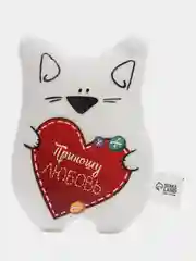 Белый мягкая игрушка-магнит подарочный