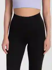Черный лосины женские спортивные, утягивающие, большие размеры