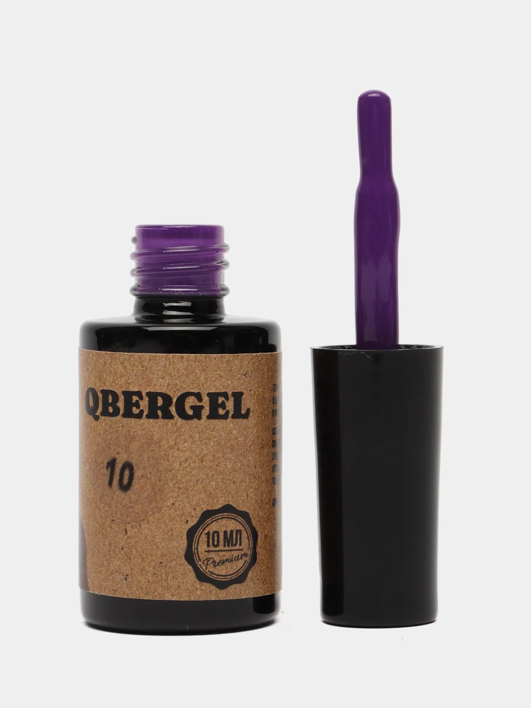 Фиолетовый гель-лак для ногтей Qbergel