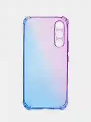 Фиолетовый чехол для Samsung Galaxy A54 противоударный силиконовый ROSCO, прозрачный, усиленные углы