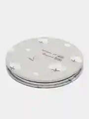Розовый зеркало карманное, косметическое, двухстороннее